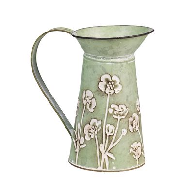 Tin Bloom Pitcher