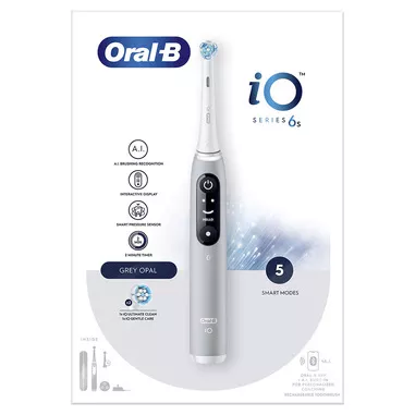 Oral-B iO Spazzolino Elettrico Ricaricabile 6S Gri...