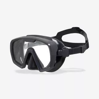 Maschera subacquea 100 MONO anti fog cinghia silicone nera