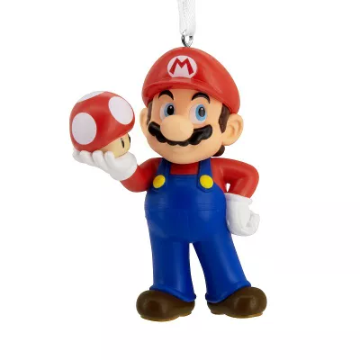 Nintendo Super Mario With Super Mushroom Hallmark Christmas Ornament