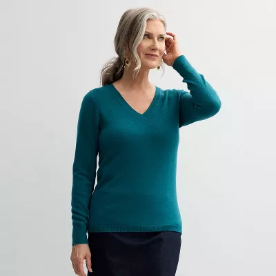 Women's Croft & Barrow® The Extra Soft V-Neck Sweater