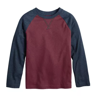 Boys 4-12 Jumping Beans® Long Sleeve Essential Raglan Tee