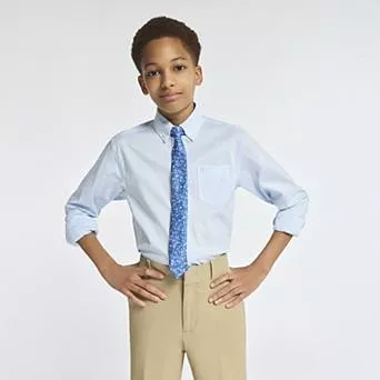 Boys 8-20 IZOD 2 pc Long Sleeve Stretch Shirt & Tie Set