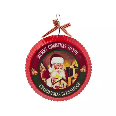 Christmas Metal Bottle Caps Wall Art