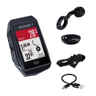 SIGMA COMPUTER DA BICICLETTA GPS ROX 11.1 EVO NERO - CONFEZIONE CARDIO