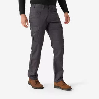 SOLOGNAC Pantaloni cargo STEPPE 500 grigi