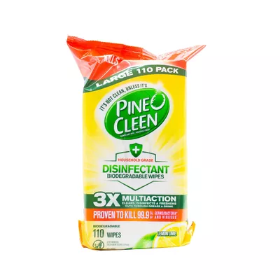 Pine O Cleen Disinfect Wipe Lemon 110pk