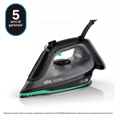 BRAUN - Ferro a vapore TexStyle 5 SI5277GR-Nero-verde