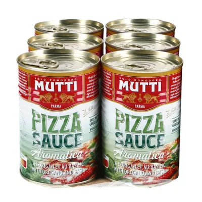 Mutti Pizzasauce gewürzt 400 g, 6er Pack