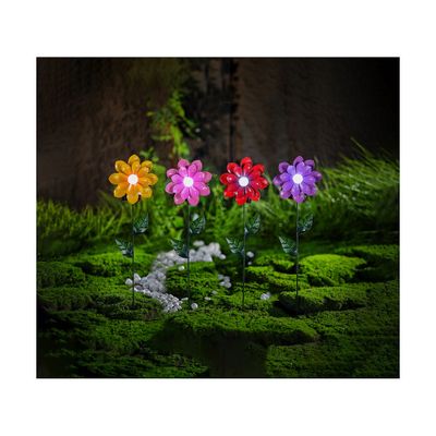 Solar Flower Metal Stake