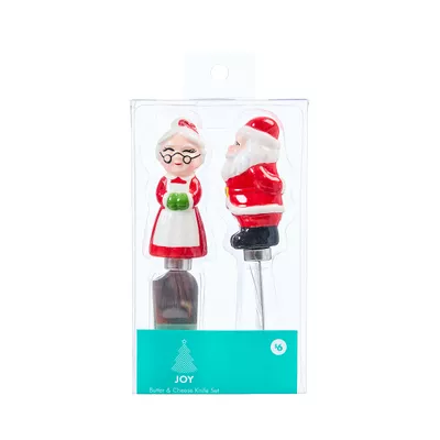 Christmas 2pc Butter/Cheese Knifes