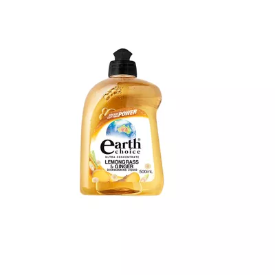 Earth Choice Ultra Dishwashing Liquid Lemon & Ginger 500mL