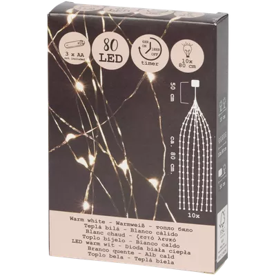 Vánoční LED světelný svazek – 80 LED