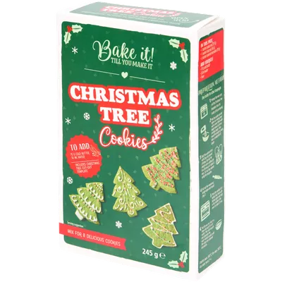 Vánoční sušenky ve tvaru stromečku Bake it!
