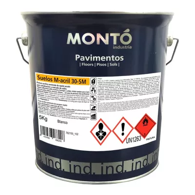 PINTURA SEÑALIZACIÓN Y PARKING 5KG BLANCO