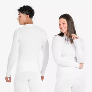 KIPSTA Maglia termica calcio adulto KEEPDRY bianca