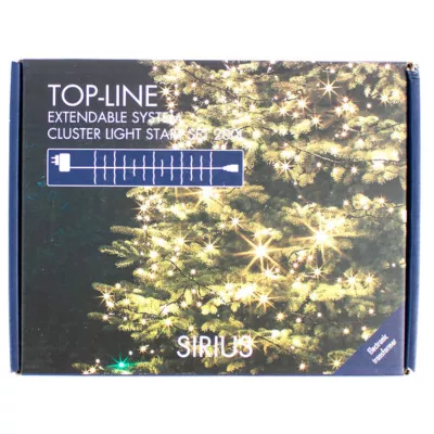 Sirius Top-Line, Klyngelyskæde, startsæt, 3 m, 200 LED