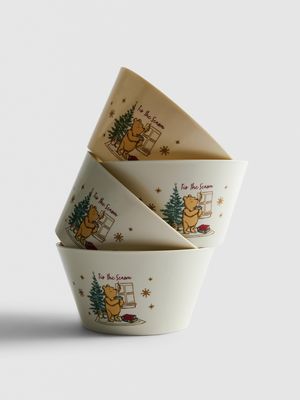 Pack de 4 cuencos navideños de Winnie the Pooh