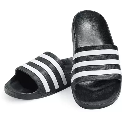 Adidas Adilette Aqua, schwarz/weiß, verschiedene Größen - Gr. 47 1/3