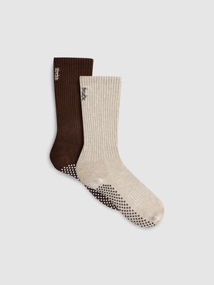 Pack de 2 calcetines altos de pilates