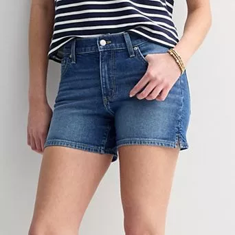 Women's Sonoma Goods For Life® Mid Rise Denim Shorts