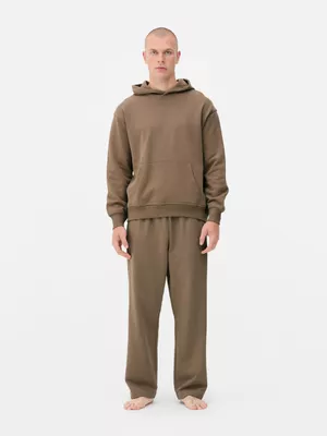 Sudadera básica con capucha y bolsillo canguro