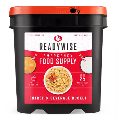 ReadyWise Emergency Food Supply, 120 Serving Entree and Beverage