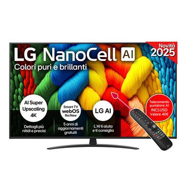 LG NanoCell AI 65NANO81A6A TV Serie NANO81 65'' 4K...