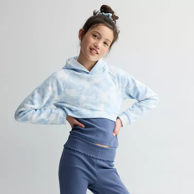 Girls 6-20 SO® Short Sleeve Twofer Hoodie in Regular & Plus Size