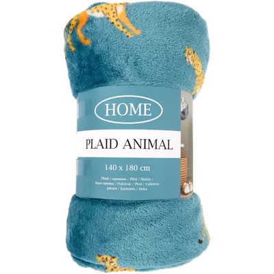 Pléd se zvířecím potiskem