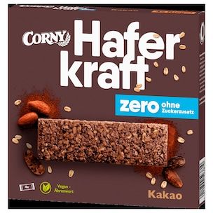 Corny Haferkraft Kakao Riegel zuckerfrei