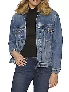 Gilda Denim & Faux Fur Jacket