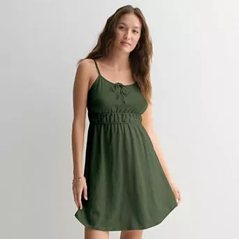 Juniors' SO® Ruched Waist Knit Sundress
