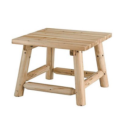 Red Shed Elkin Log Patio Side Table