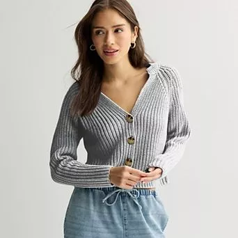 Juniors' SO® Chunky Cardigan Sweater