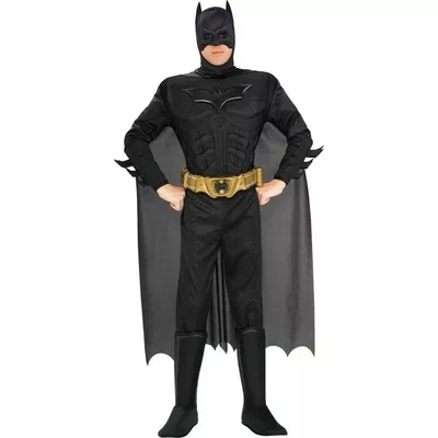 The Dark Knight: Batman Deluxe Costume for Men by Rubies, XL