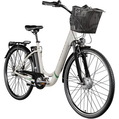 Zündapp Z510 E Bike 28 Zoll Damenfahrrad ab 155 cm mit 3 Gang Nabenschaltung und Rücktrittbremse antique white