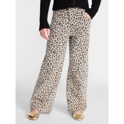 Wonder Nation Girls Crossover Waist Wide Leg Jeans, Sizes 5-18