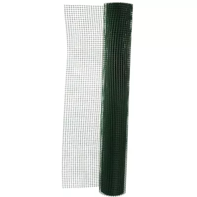 MALLA PLÁSTICA CUADRADA VERDE 10MM 1X5 M