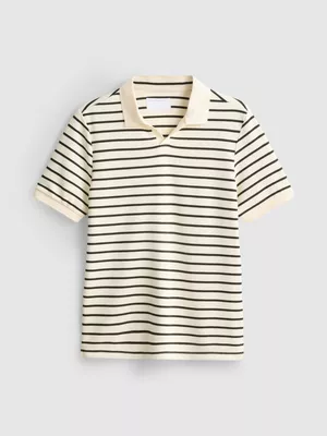 Polo a rayas con textura de The Edit