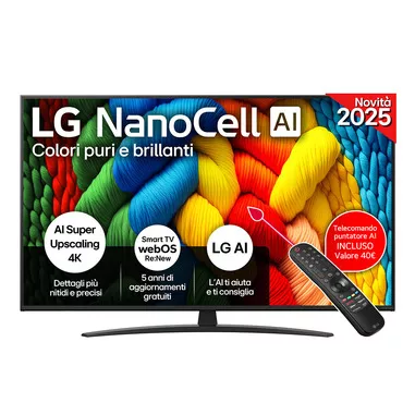 LG NanoCell AI 55NANO81A6A TV Serie NANO81 55'' 4K...