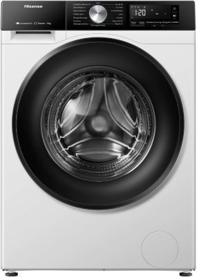 Hisense - Lave Linge Hublot  Wf3s1043bw3 - 10,5 Kg - 1400 Tr/Min - Classe A - Moteur Induction - Connecté Wifi