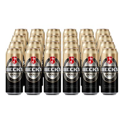Becks Gold 4,9 % vol 0,5 Liter Dose, 24er Pack