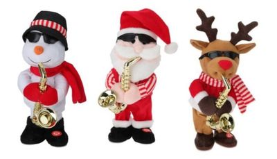 Spillende julefigur, assorteret