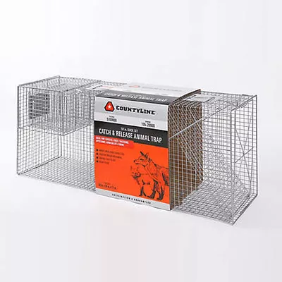 CountyLine 1-Door Catch-and-Release Live Animal Trap, 58 in. x 17 in. x 26 in.