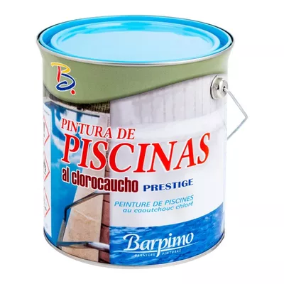 PINTURA PISCINAS AL CLOROCAUCHO BARPIMO 4L AZUL