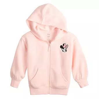 Baby & Toddler Girl Jumping Beans® Disney's Minnie Mouse Core Fleece Zip Hoodie
