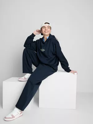 Joggers de estilo bombacho con doble cintura