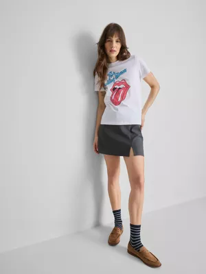 Camiseta de algodón estampada de The Rolling Stones
