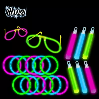 Way to Celebrate Glow Party Favor Set, 20 Count, 4.92in. x 11.02in. x 1in., 195g